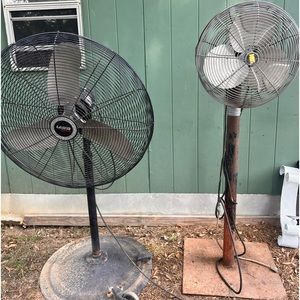 Two heavy fans old style, but both works.